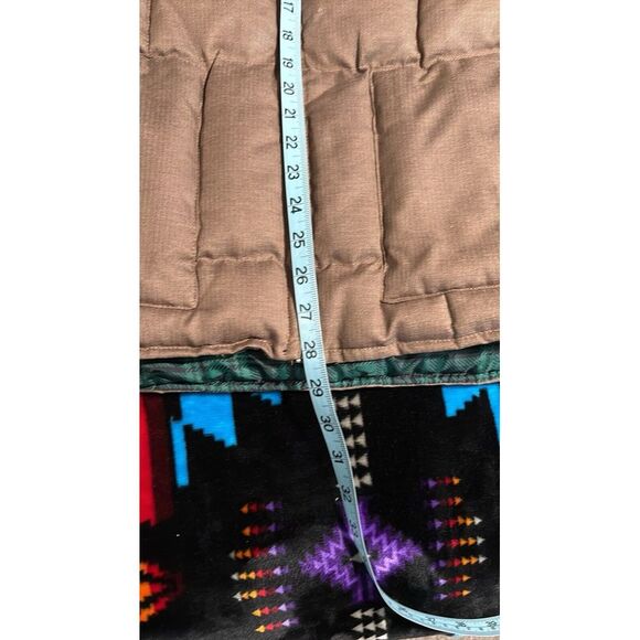 Cody James Brown Quilted‎ Puffer Jacket Zip Up Band Collar Size Large Pockets - Picture 6 of 7